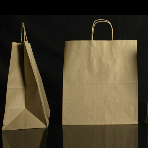 BSK-MART, Bolsa de papel MART. Bolsa ecológica de papel Kraft con asas. Gramaje: 105grs